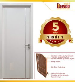 cửa gỗ nhựa composite mẫu 102